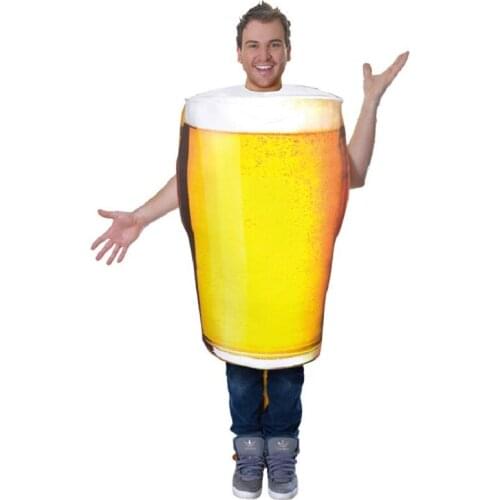 Carnival Costume Beer Festival German Beer Costumes Men Oktoberfes Halloween Funny Costume Bavarian Beer Cup Cosplay