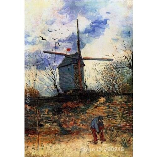 Best Art Reproduction Le Moulin de la Galette I Vincent Van Gogh Painting for sale hand painted High quality