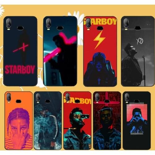 PENGHUWAN The Weeknd Starboy Pattern Black TPU Soft Phone Case Cover For Samsung A10 A20 A30 A40 A50 A70 A71 A51 A6 A8 2018
