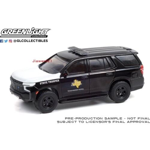 NEW GreenLight 1:64 2021 Tahoe Police Collect die casting alloy trolley model