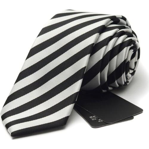 2019 New Arrivals 6cm Slim Necktie Microfiber Ties for Men Red White Black Purple Striped Tie Boys Casual Formal Mens Ties