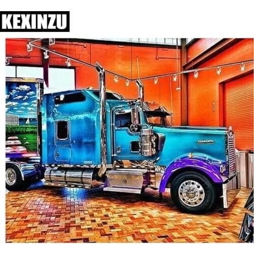New Full Square Diamond 5D DIY Diamond Painting "big truck" Embroidery Cross Stitch Rhinestone Mosaic Painting Decor Gift