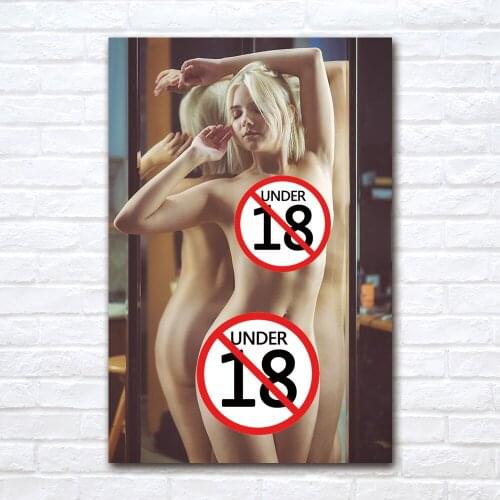 Sexy Blonde Beauty Fashion Poster and Print Canvas Painting For Living Room Porch Home Decoration Wall Art Mural