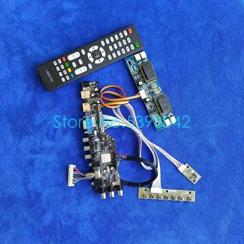 Fit M236H1-L01/L03/L05/L07/L08/L09 30-Pin LVDS digital 3663 4CCFL 1920*1080 DVB-C AV USB display controller drive card kit