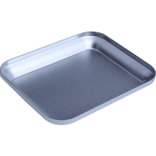 Useful Aluminum alloy Screw Tray with Magnetic Pad for RC Model Phone Car Repair Tool silver