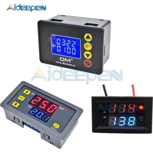 DC 12V 24V AC 110V 220V Digital Cycle Timer Delay Relay Board Module Microcomputer Time Controller Delay Relay Module Switch