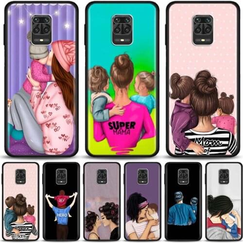 Phone Case for Xiaomi Redmi Note 9 9s 8T 8 Pro 7 8A 9A 9C 9T 9i 9 Power Matte Bumper Coque Silicone Dad Mom Cute Baby Girl Boy