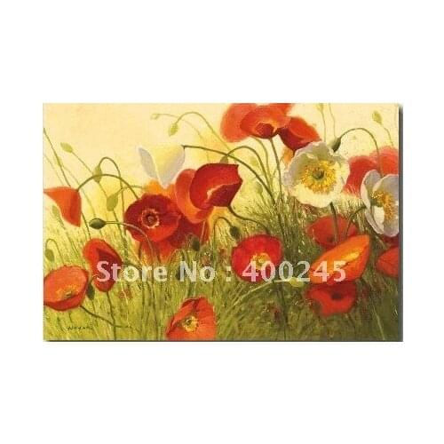 Modern flower oil paintings Havin' a Heat Wave by Shirley Novak Canvas art for living room handmade High quality still life