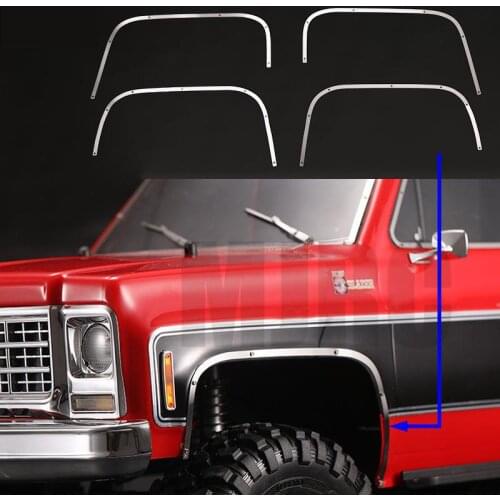Traxxas TRX4 TRX-4 T4 Chevrolet K5#82076-4 TRX4 Blazer car shell metal decorative strip wheel eyebrow trim strip