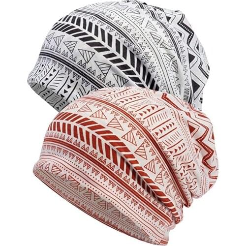 Womens Baggy Slouchy Beanie Chemo Hat Cap Scarf Ladies Beanie Scarf 2 Use Cap Girls Gorros Women Skullies