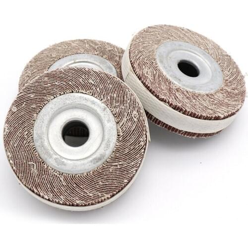 1PCS 4'' 100mm Sanding Flap Wheel Disc Emery Cloth Abrasive Polishing for Metal Wood