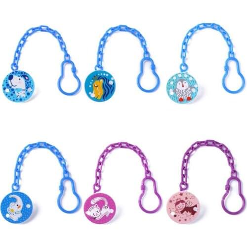 1PCs Toddlers Kids Pacifier Clips Soother Holder Cartoon Baby Pacifier Clip Pacifier Chain Dummy Clip Nipple Holder For Nipples