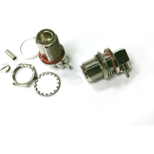 1PCS N female crimp Solder RG174 RG316 LMR100 cable Window RF Connector