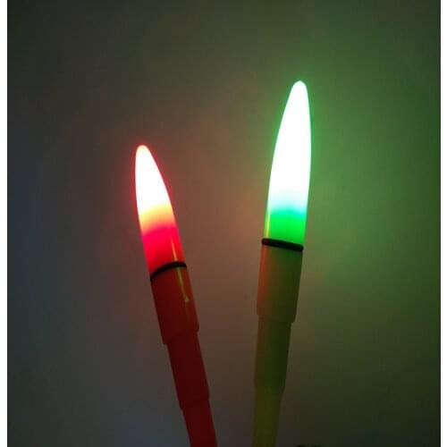 10pcs/lot Night Fishing Tackle Accessory Red/Green LED Electric Lightstick Light Fishing Luminous Float Work With CR425 B355