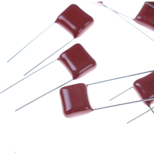10Pcs Metallized Film 630V104J 104 630V CBB 104J 630V 100NF 0.1UF P10mm Capacitor Wholesale