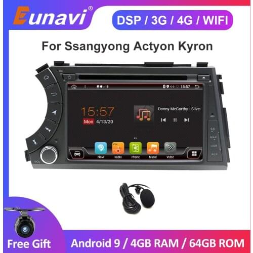 2 Din Android Car Multimedia Player For Ssang yong Ssangyong Actyon Kyron Head Unit System 4G DSP GPS Navigation 2din DVD Radio