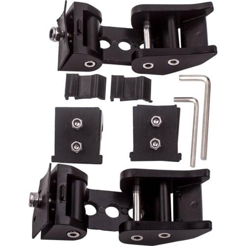 2pcs Aluminum Hood Latch Locking Catch for Jeep Wrangler JK 07-18 w/Rubber Pads Dropshipping