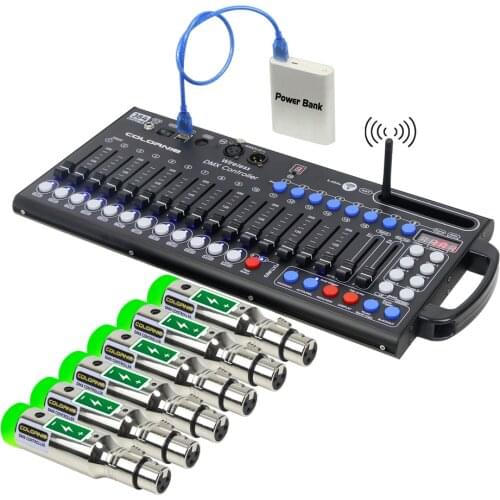 New Ultra-thin 384ch DMX LED Controller Stage Lighting Controller Moving Head Console For DJ KTV Move RGB lamp