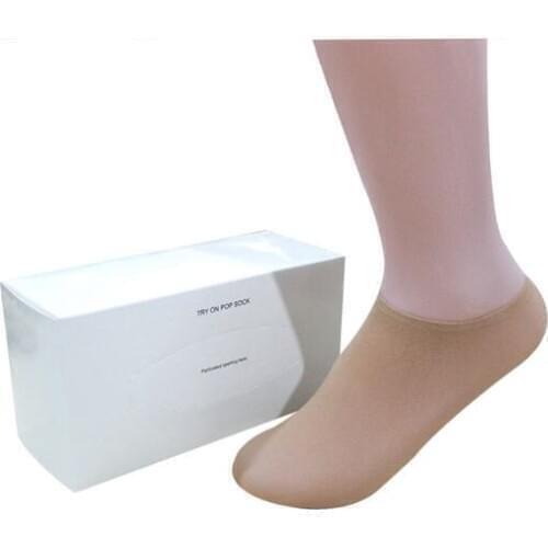 30 boxes 144pcs socks each box disposable socks shoe shop try on socks boxes socks 72pairs free shipping