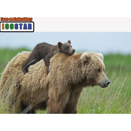 Full Drill Square/Round Diamond 5D DIY Diamond Painting Embroidery Cross Stitch Bears Rhinestone Mosaic Painting Arts Stickers