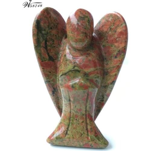 Free Shipping Women Fashion Jewelry 32x48x16mm Unakite Angle Beads Ornament Cabochon CAB FP0001