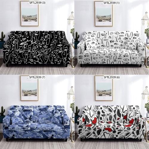 Geometric striped lines living room furniture recliner chair cover black sofa seat covers couch covers for sofas home sofa sofas