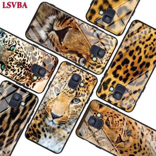 Tiger Leopard Panther For Samsung Galaxy A750 A9 A8 A7 A6 A5 A3 Plus 2018 2017 2016 Super Bright Glossy Phone Case Cover