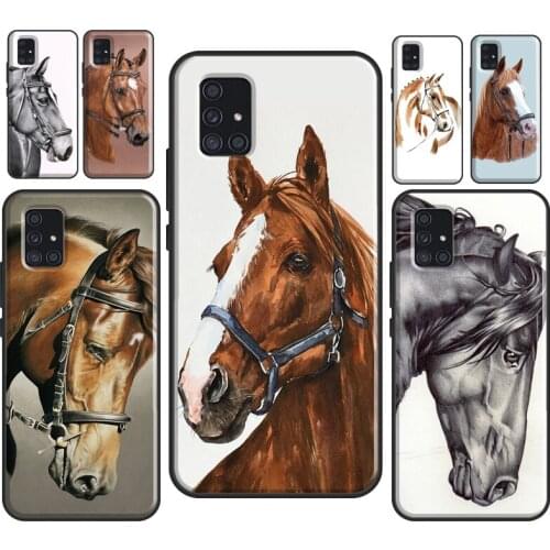 Horse Pony Painted Case For Samsung A21S A20e A12 A32 A42 A52 A72 A10 A30 A40 A50 A70 A31 A41 A51 A71 Coque