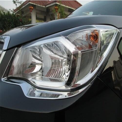 For Subaru Forester 2013 2014 2015 2016 front head lamp light eyelid eyebrow bar sticker accessories trim