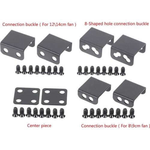 Hot sale 2Pcs Connection Parallel Buckle Fixing Buckle For 8/9/12/14cm Chassis Cooling Fan