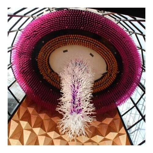 Hot Seller Chrismas Promotion Hotel Lobby Murano Glass Modern LED Chandeliers Lighting