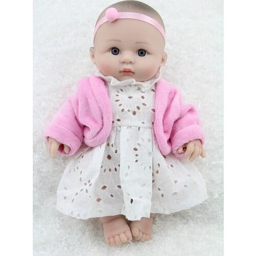 New 23-25cm Reborn Baby Doll Soft Silicone Brinquedos Early Education Dolls Baby Shower Toys Simulation Dolls Pregnant gift