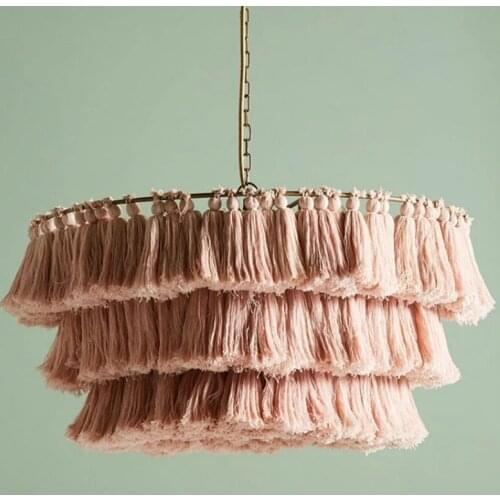 Personality Tassels Pendant Lights Foyer Bedroom Dining Room Decoration Droplight Lighting Fixture