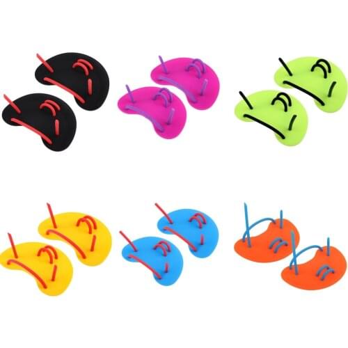 MagiDeal Swimming Water Resistance Hand Paddles Fins Gloves for Swim Pool Strength Power Training Fitness - Various Colors