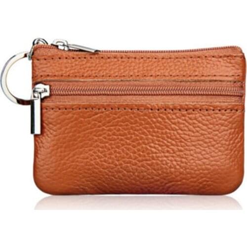 Trendy free shipping Women Men Faux Leather Coin Card Purse Wallet Clutch Zip Small Change Soft Bag one pieces