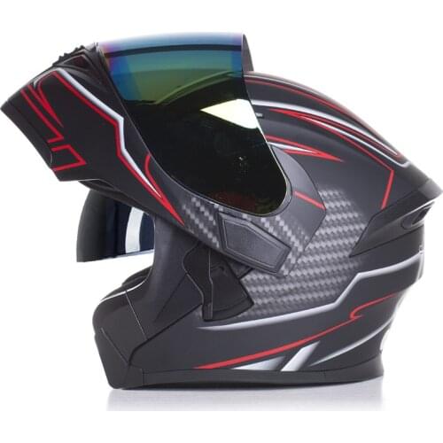Mens motorcycle personality cool motorcycle full helmet full cover womens four seasons winter sports car helmet