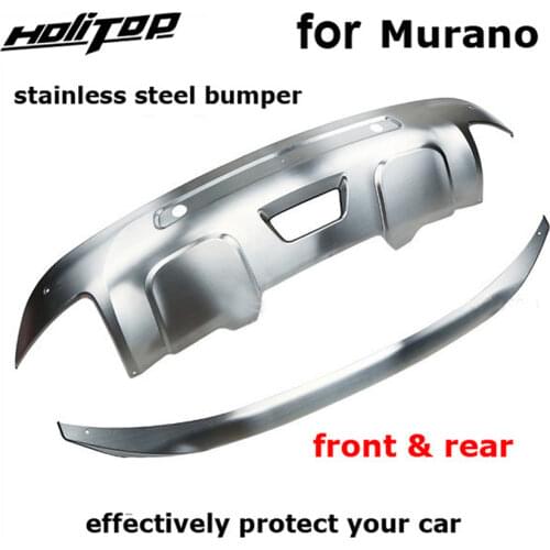304 stainless steel skid plate bumper protector bull bar for Nissan Murano 2015 2016 2017 2018, 2pcs/set, quality supplier