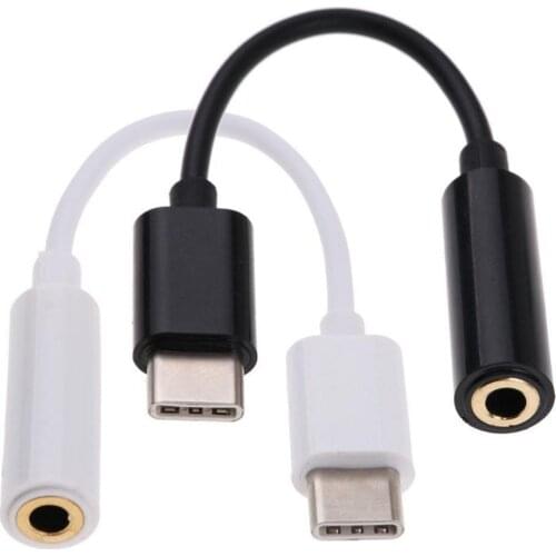 New Type-C to 3.5mm Earphone Jack Charger Audio Adapter Cable Cord for Xiaomi 8SE 6X