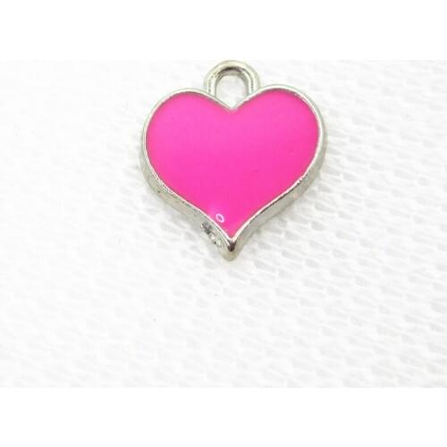 New Arrival 20pcs/lot Red Heart Dangle Charms Hanging Charms DIY Bracelet Necklace Pendants Jewelry Floating Charms
