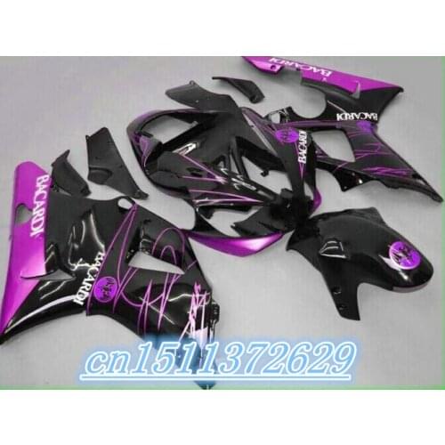 Dor-ABS purple black Fairing Fit Fits For YZF1000 R1 2000-2001 YZF 1000R1 00-01 2000 2001 D