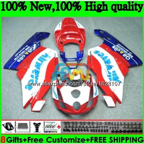 OEM Body For DUCATI 749-999 749S 999S 749 999 03 04 Bodywork 78BS.26 749 999 S R 749R 999R 2003 2004 Fairings Blue white red kit