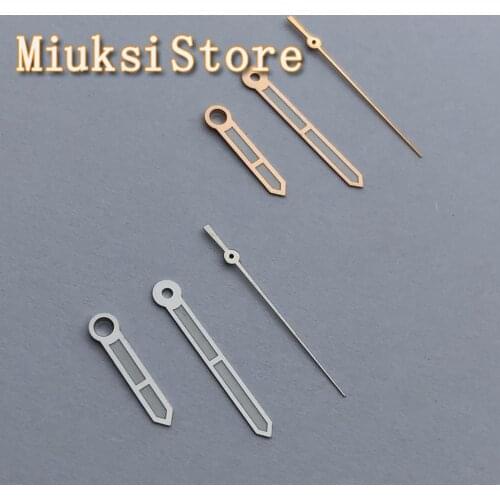 Parnis silver rose gold watch hands Luminous marker fit NH35 NH36 7S26 automatic movement