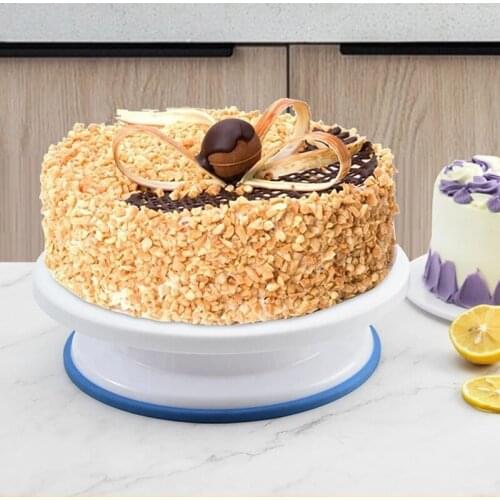 10 Inch High Quality Cake Stand Craft Turntable Set Platform Cupcake Rotating Plate Revolving Baking Decorating Tools