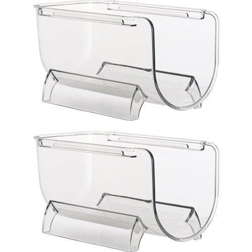 Clear Wine Rack Stackable Standing Wine Shelf for Fridge Pantry Countertops Home Decorations