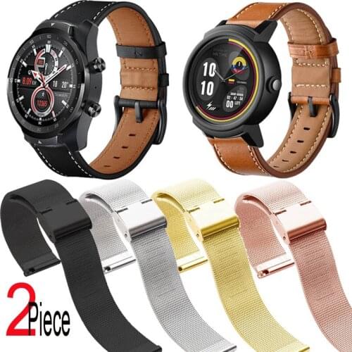 Milanese Strap For Ticwatch Pro 3 2021 S2 E2 2 e Pro 2020 2019 GTX GPS Bracelet Watchband Leather Wristband Smart Watch Band