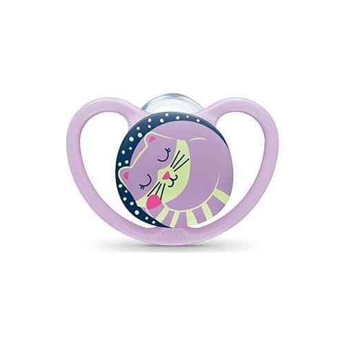 NUK CHUPETE SPACE NIGHT 18-36 MESES SILICONA