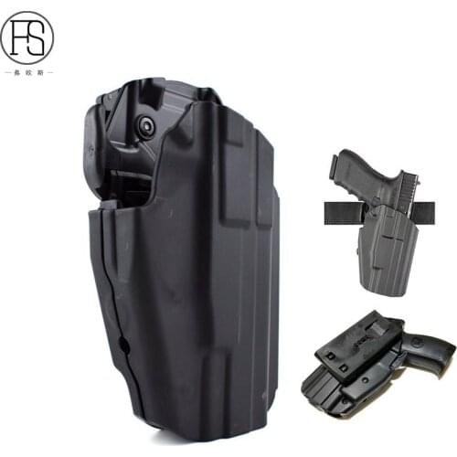 Tactical Hunting Pistol Gun Holster Right Hand Airsoft Paintball Shooting Waist Holster Universal Can Fit For 100 More Gun Type