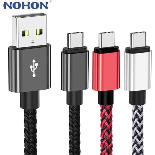 Type C USB Cable For Samsung A50 A51 S20 Xiaomi mi Redmi Note 8 9 10 Huawei USBC Fast Charge Mobile Phone Wire Data Charger Cord