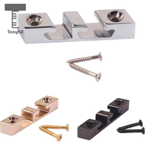 Tooyful Zinc Alloy Guitar Roller String Retainer Tree Guide for 3 Strings Bass Guitar Box Guitar Parts Accessories