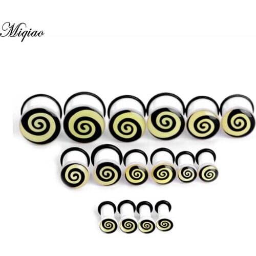 Miqiao European and American earrings Acrylic auricle with apron snail ear expansion ear puncture jewelry ear plug